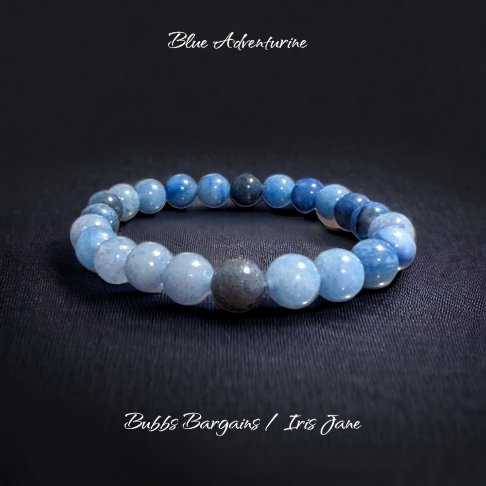 Blue Aventurine Bracelet - 8mm Unisex